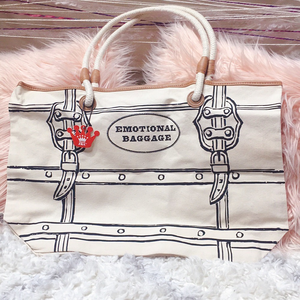 “Emotional Baggage” large tote bag - Picture 3 of 8